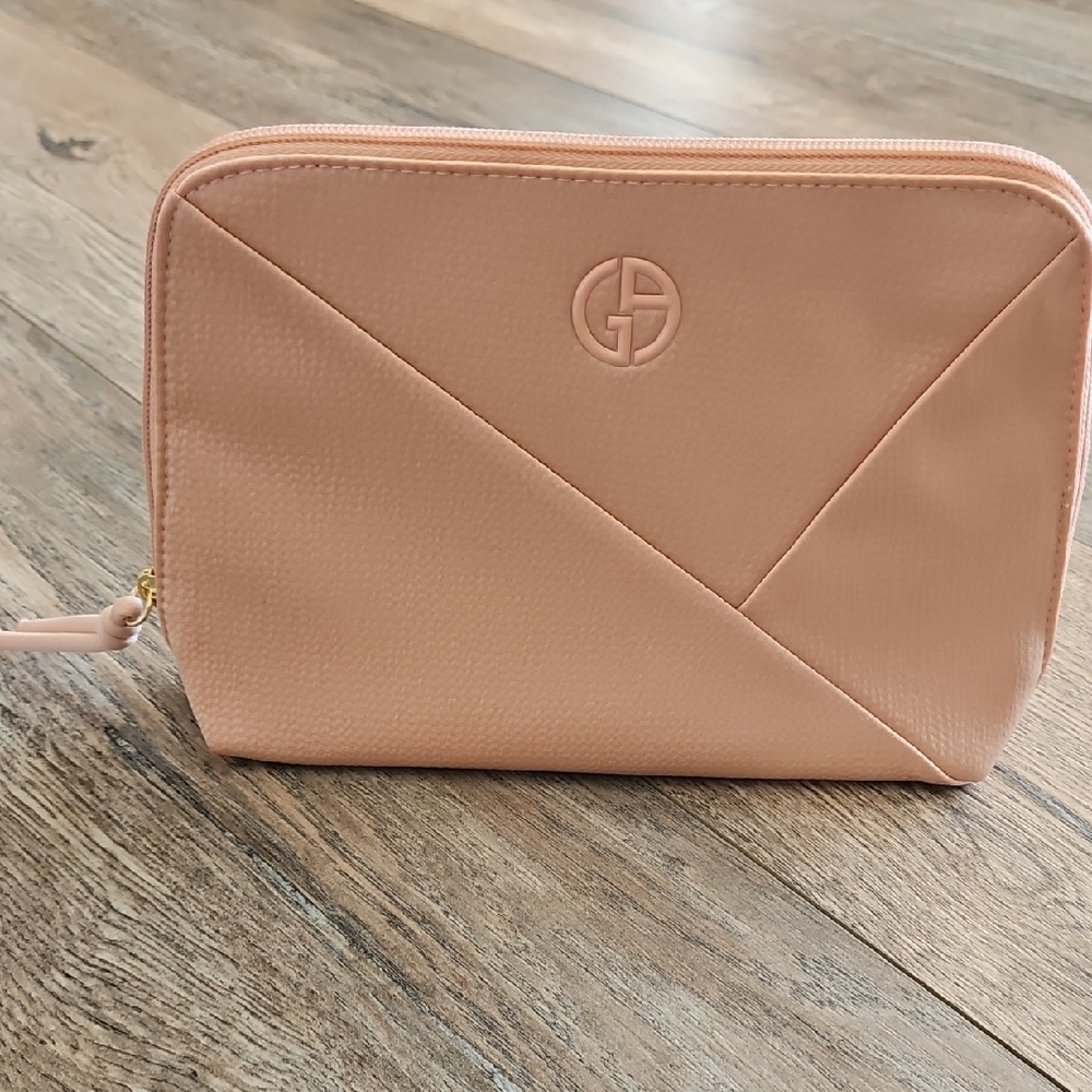 Armani Elegant Peach Make Up Bag